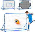 Three Mode Soccer Goal & Rebounder Net - Precision Training for All