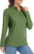 MAGCOMSEN Women's Long Sleeve 1/4 Zip Sun Protection Shirt