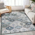Moroccan Trellis Washable Rug 3x5 - Soft, Non-Slip Accent Rug