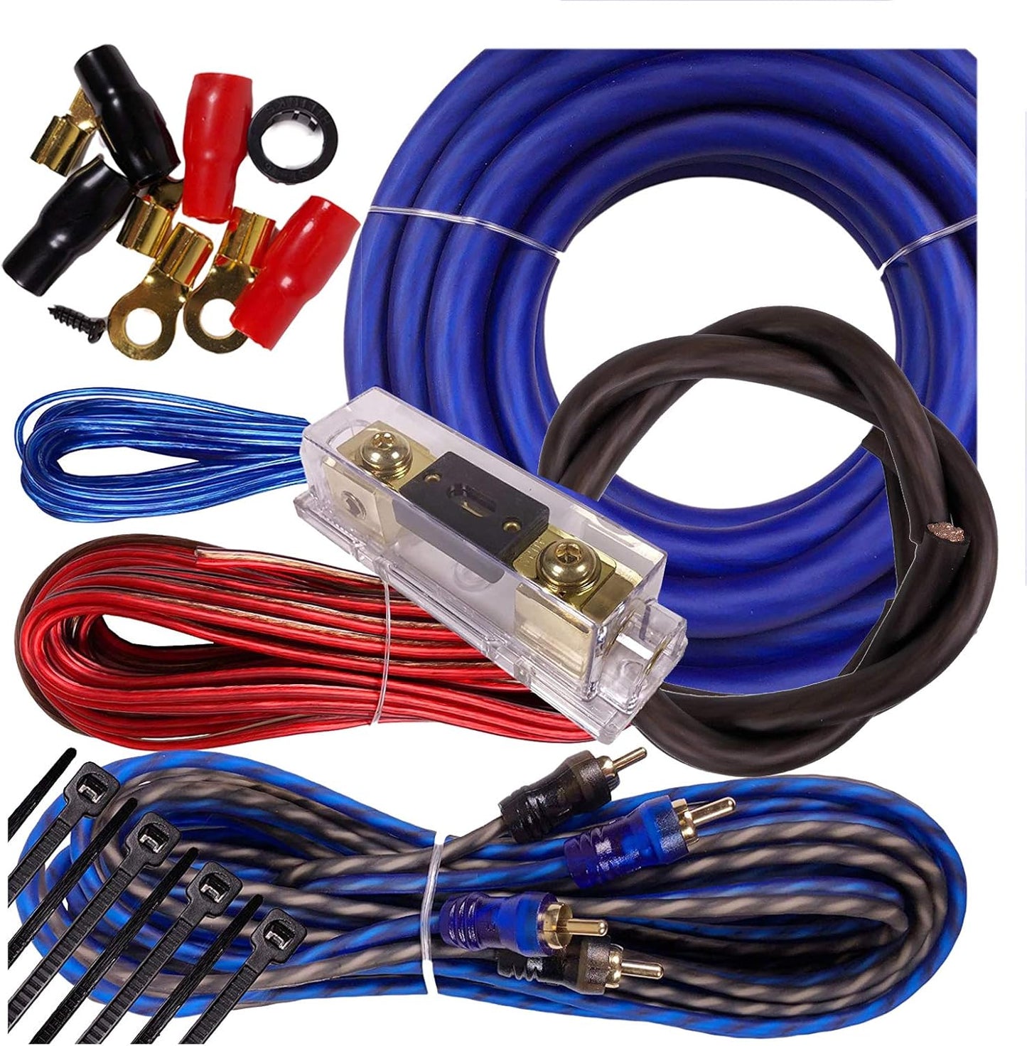 Complete 3500W Gravity 4 Gauge Amplifier Wiring Kit for DIY