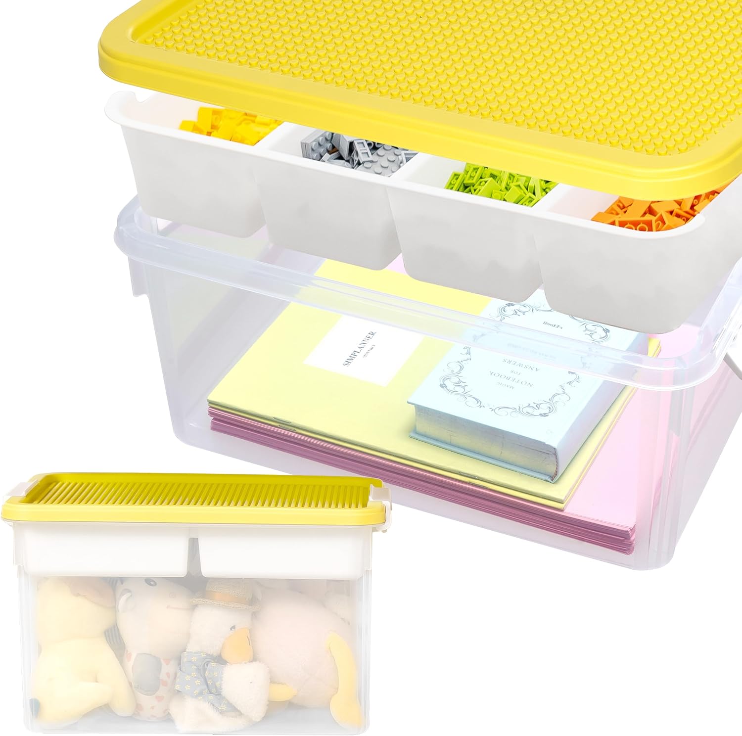 Citylife 32 QT Plastic Storage Box for Craft Organizing Needs