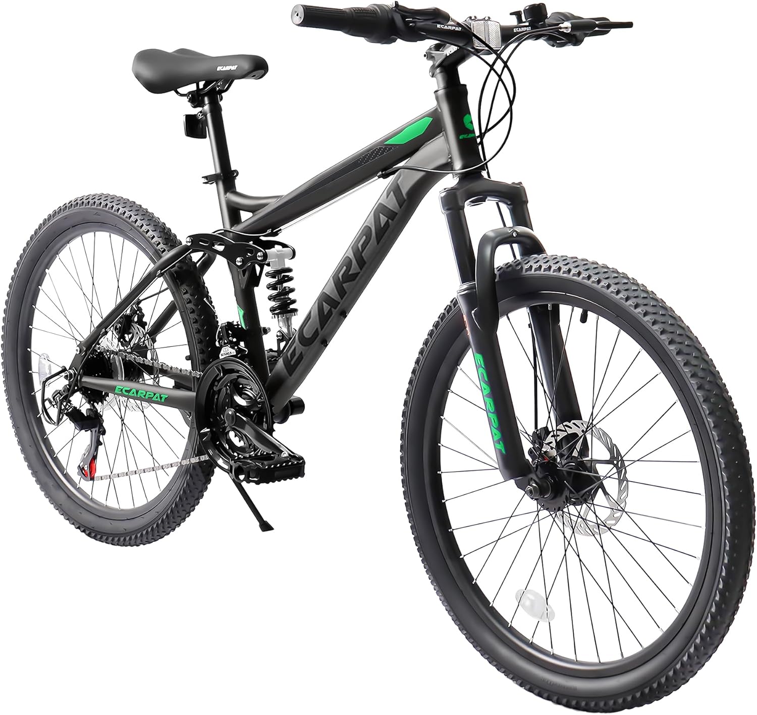 24 Inch Wheel Mountain Bike with Dual Suspension and Disc Brakes