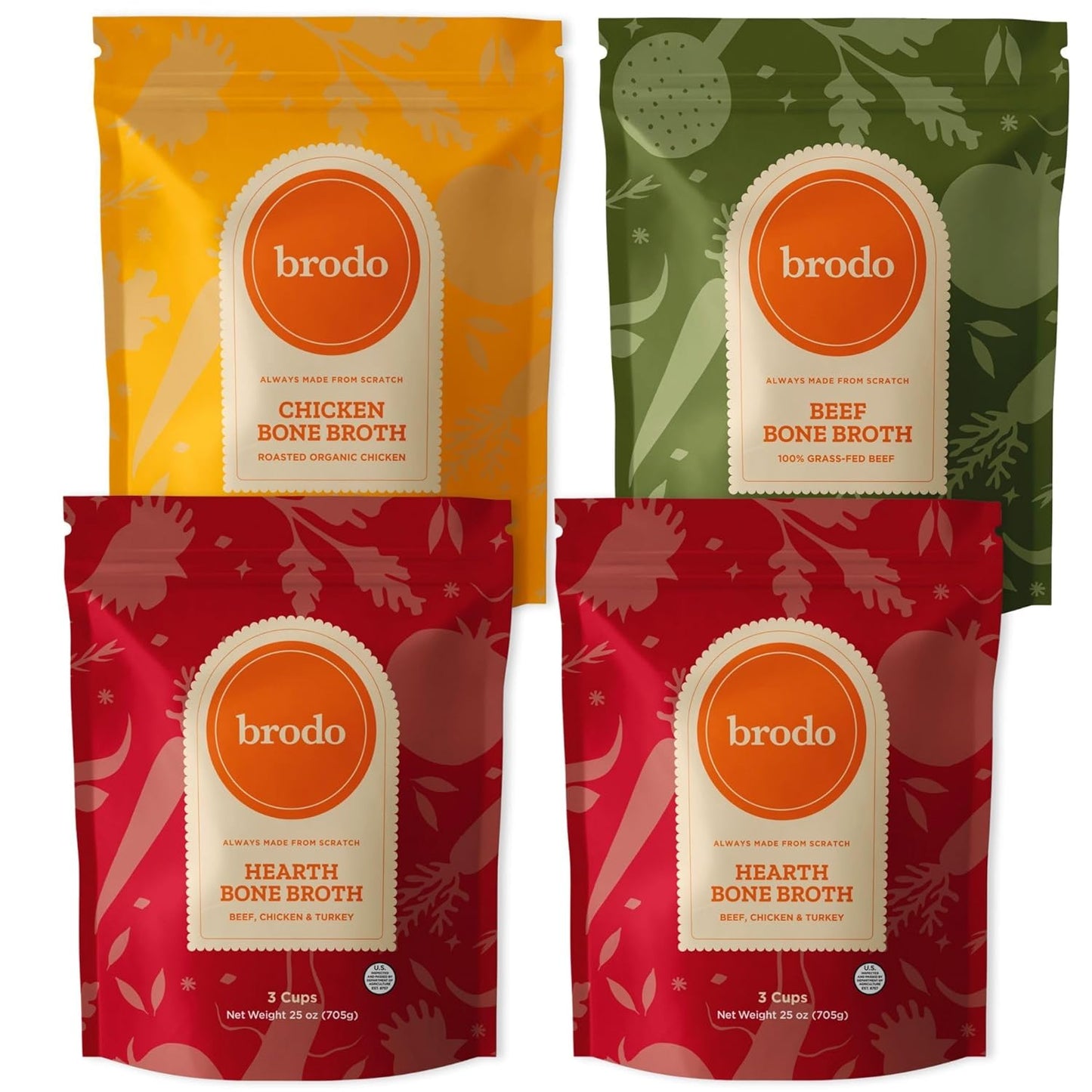 Brodo Classic Variety Pack with Collagen & Protein for Wellness
