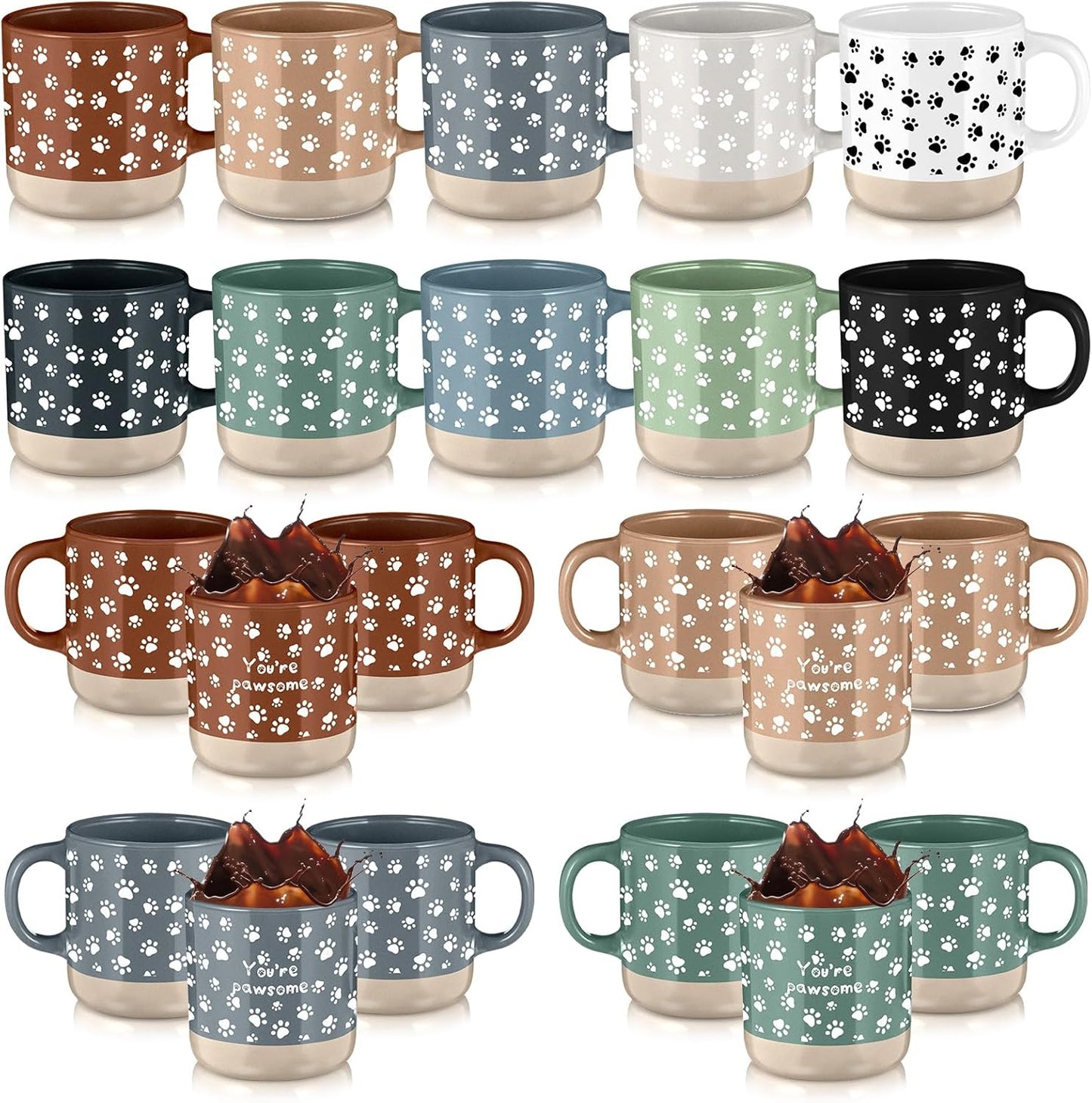 Veterinarian Medicine Gifts: 10 Pcs Vet Tech Coffee Mugs