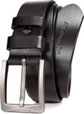 Full Grain Leather Belt for Men 1.5 in - Handmade Italian Solid
