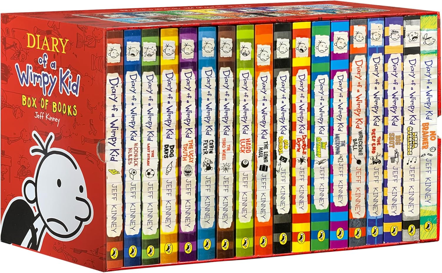 A Library of a Wimpy Kid 1-18 Books Boxed Set for Kids