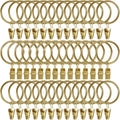 Gold Curtain Rings 1.5 Interior Diameter - Set of 40