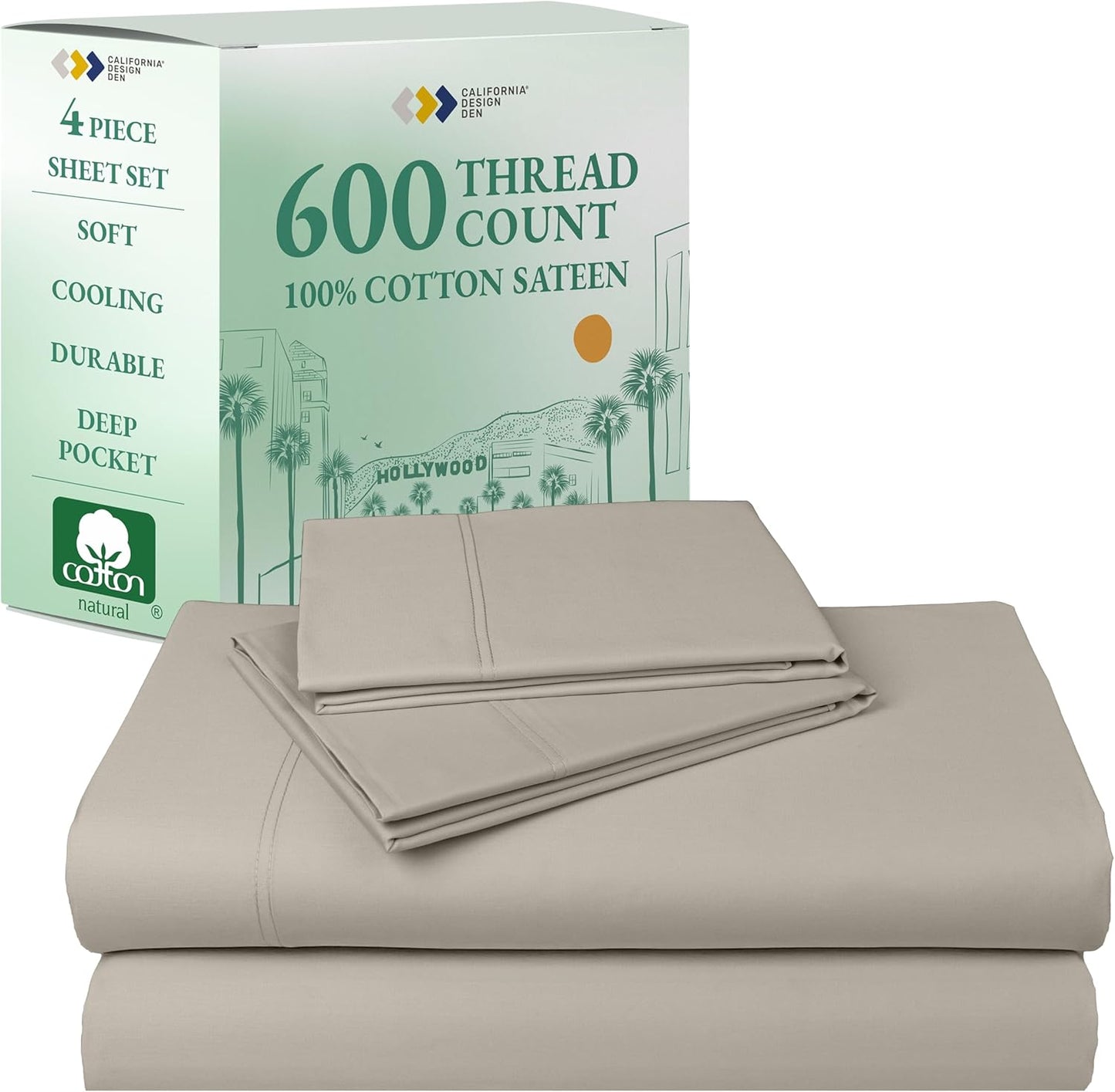 California Design Den Queen Size Sheets Deep Pocket Set Review