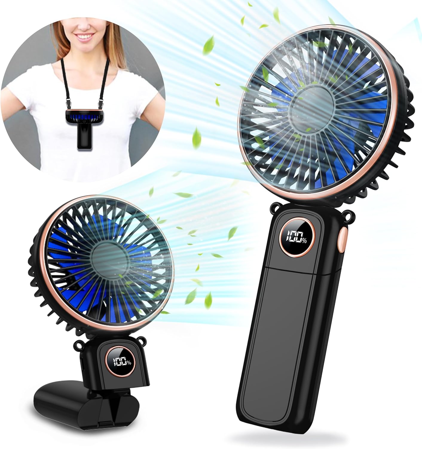 CRISLEX 22 Hr Rechargeable Handheld Fan