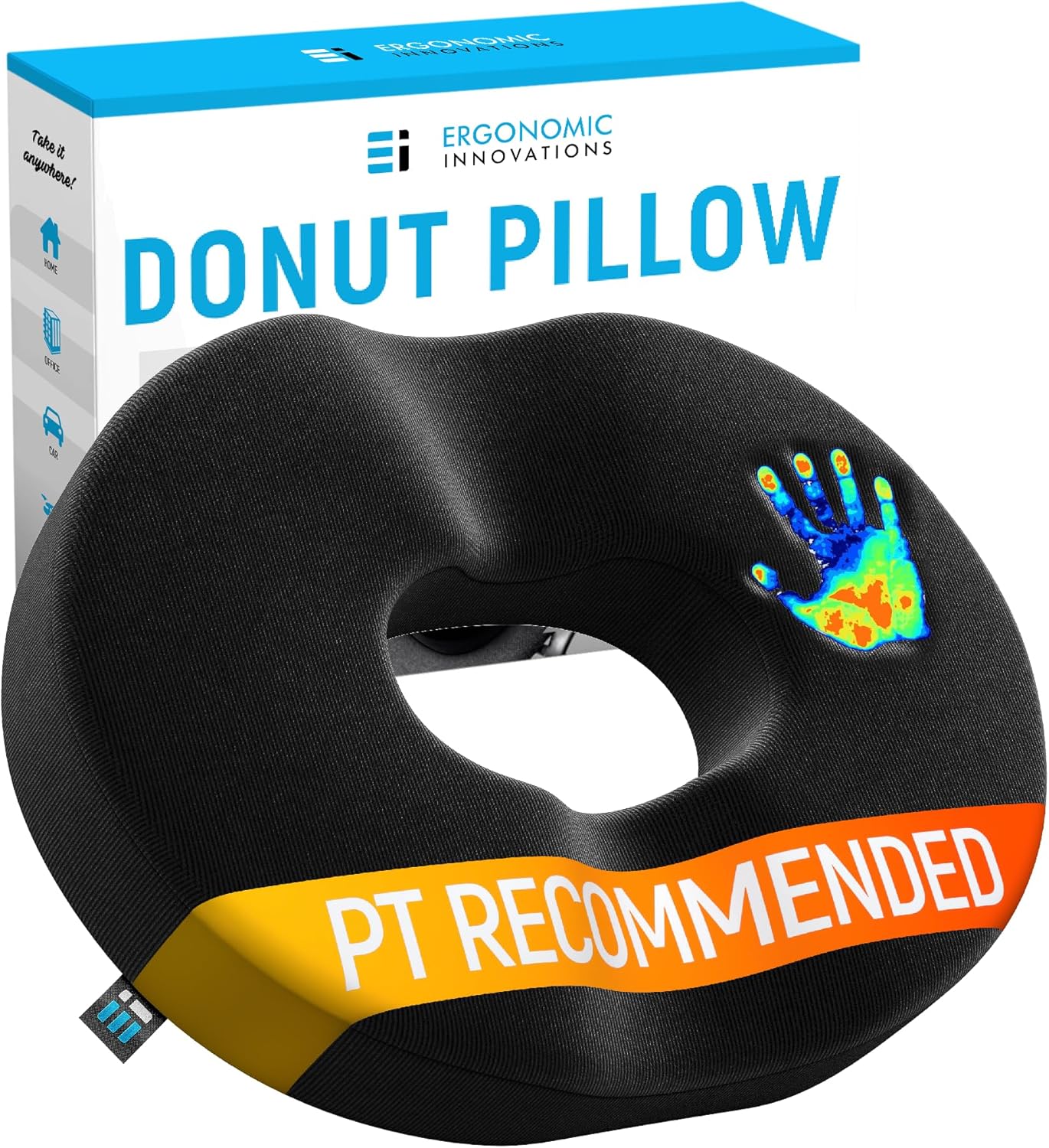 Memory Foam Donut Pillow - Tailbone Pain Relief