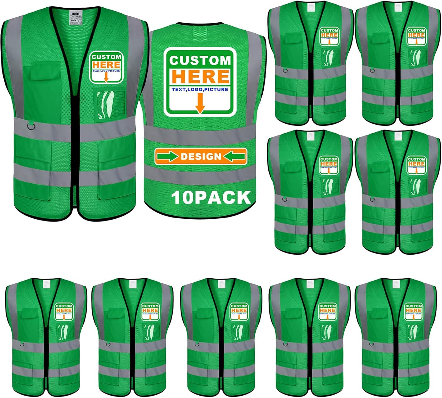 BeautyWill Custom Safety Vest for Enhanced Visibility