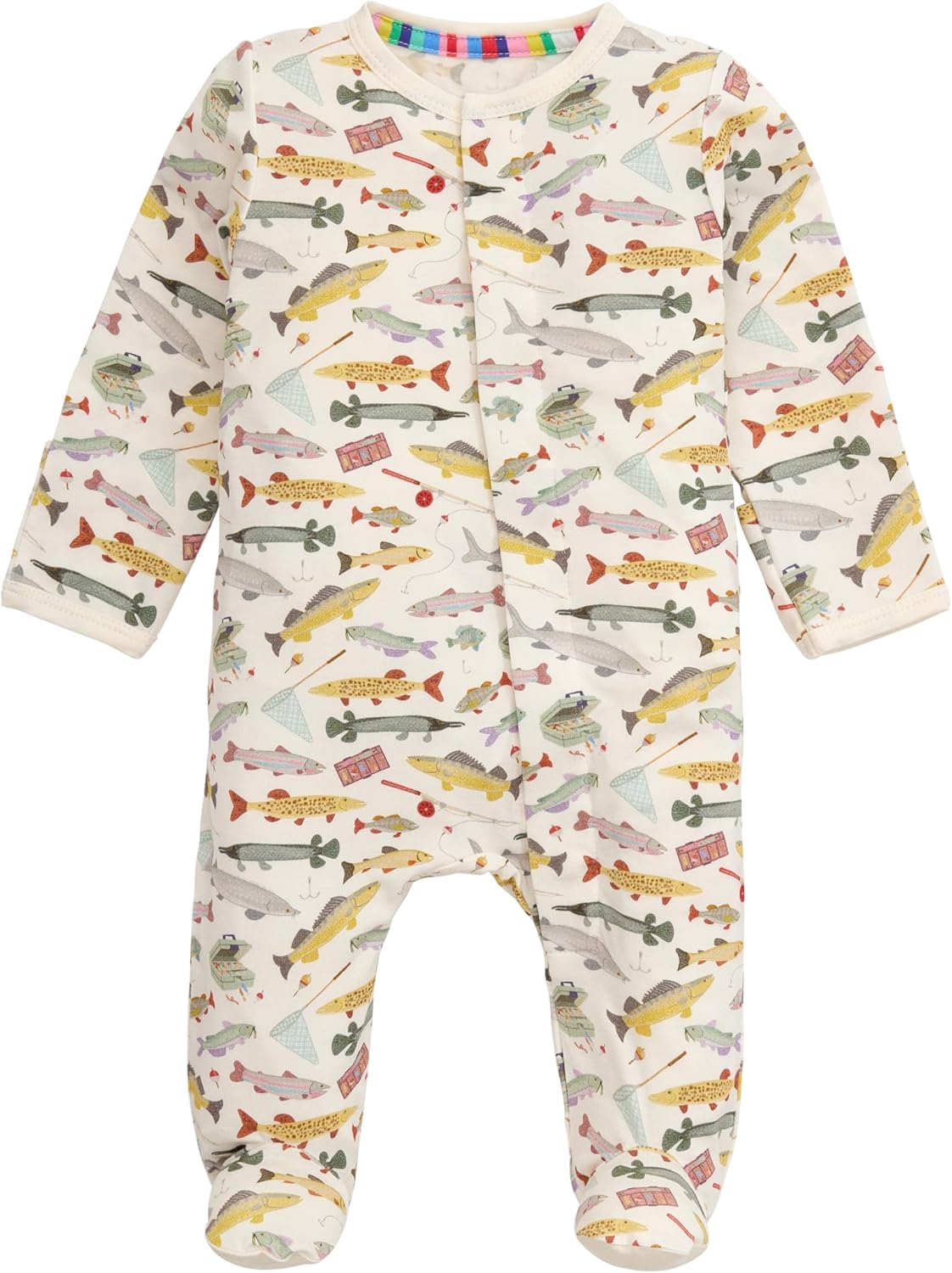 Magnetic Me Boys Modal Baby Footie Pajamas for Easy Dressing