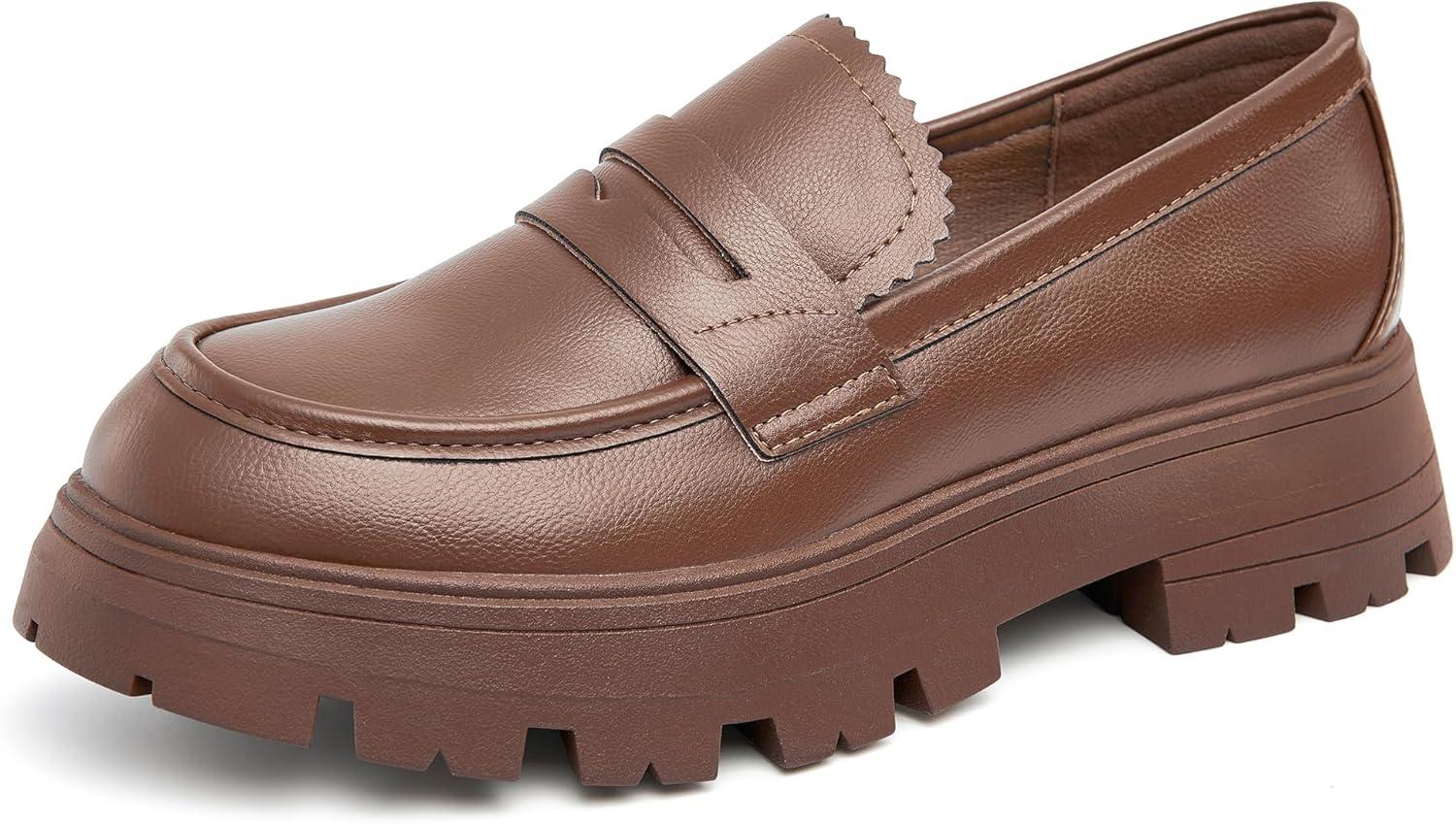 Cestfini Platform Chunky Loafers for Women: Style Redefined