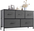 Sweetcrispy Dresser for Bedroom with 5 Storage Drawers - Compact