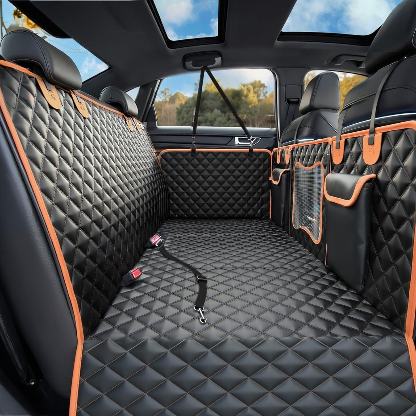 Back Seat Extender for Dogs - Comfortable Car Seat Protector