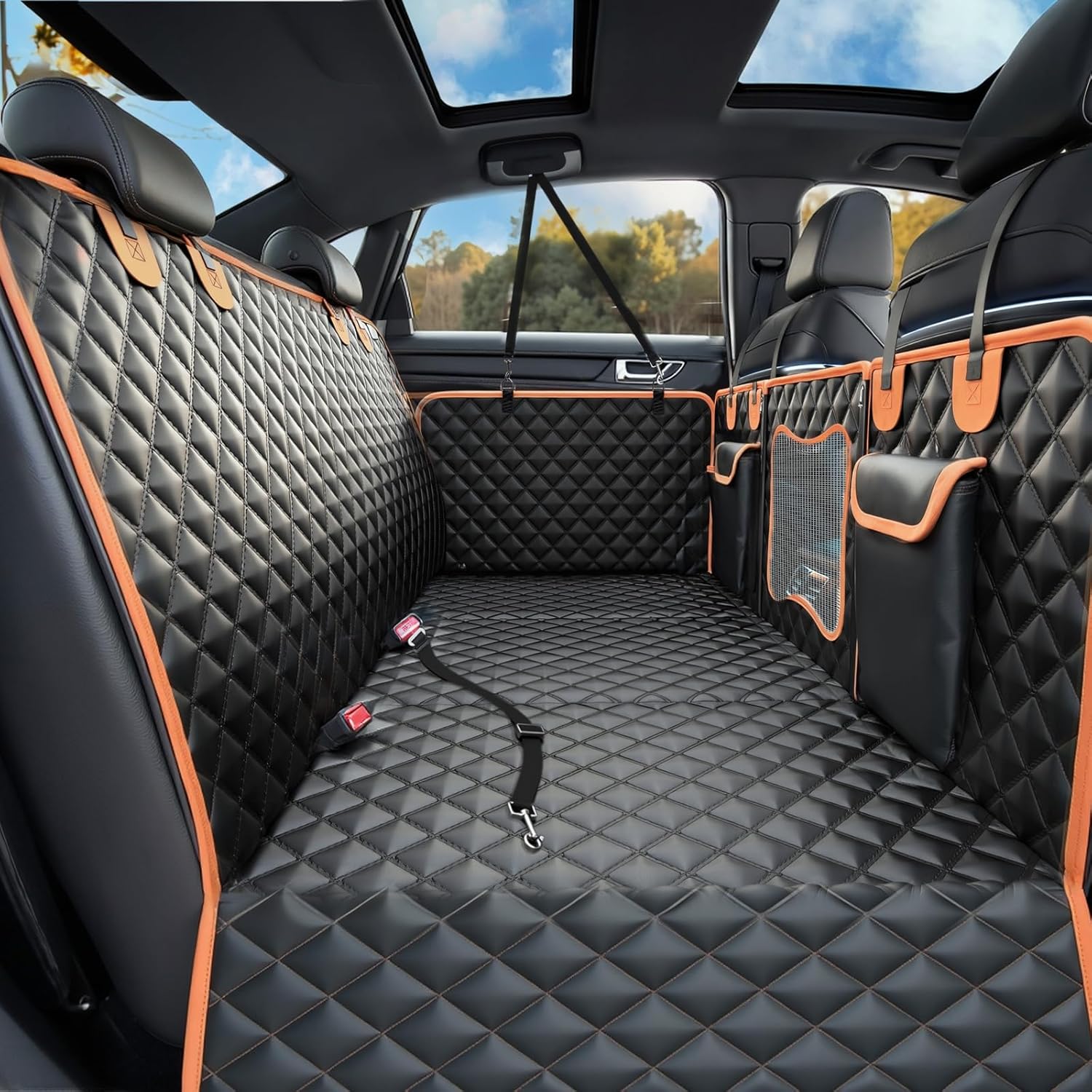 Back Seat Extender for Dogs - Comfortable Car Seat Protector