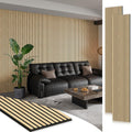 Smartstandard 2 Pack 106 in x 12.6 in Wood Slat Wall Panels - Acoustic