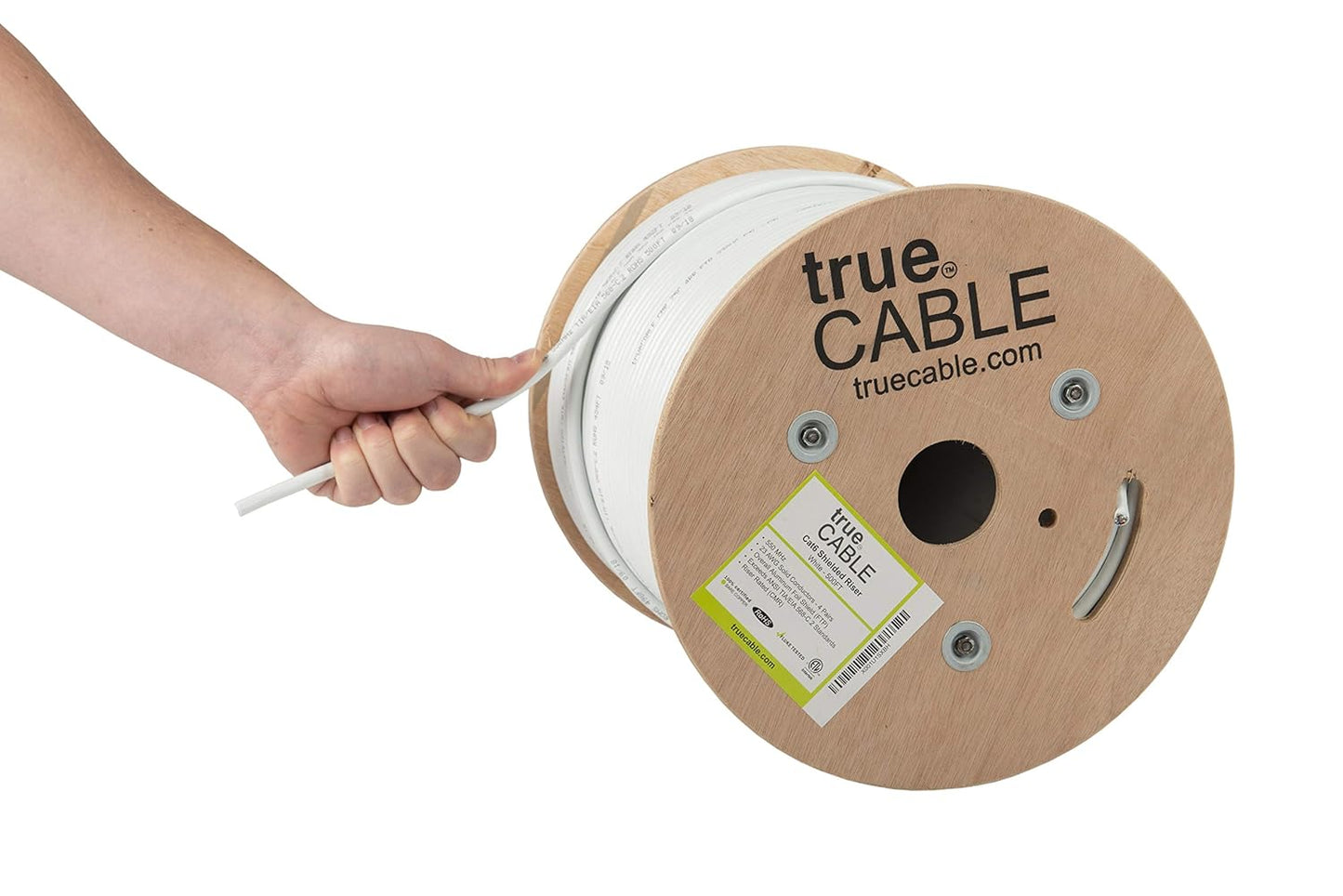 TRUE CABLE Cat6 Shielded Riser Ethernet Cable for High-Speed Networks