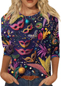 Sparkly Mardi Gras Plus Size Shirt by BDPORKAS - Stylish & Comfy