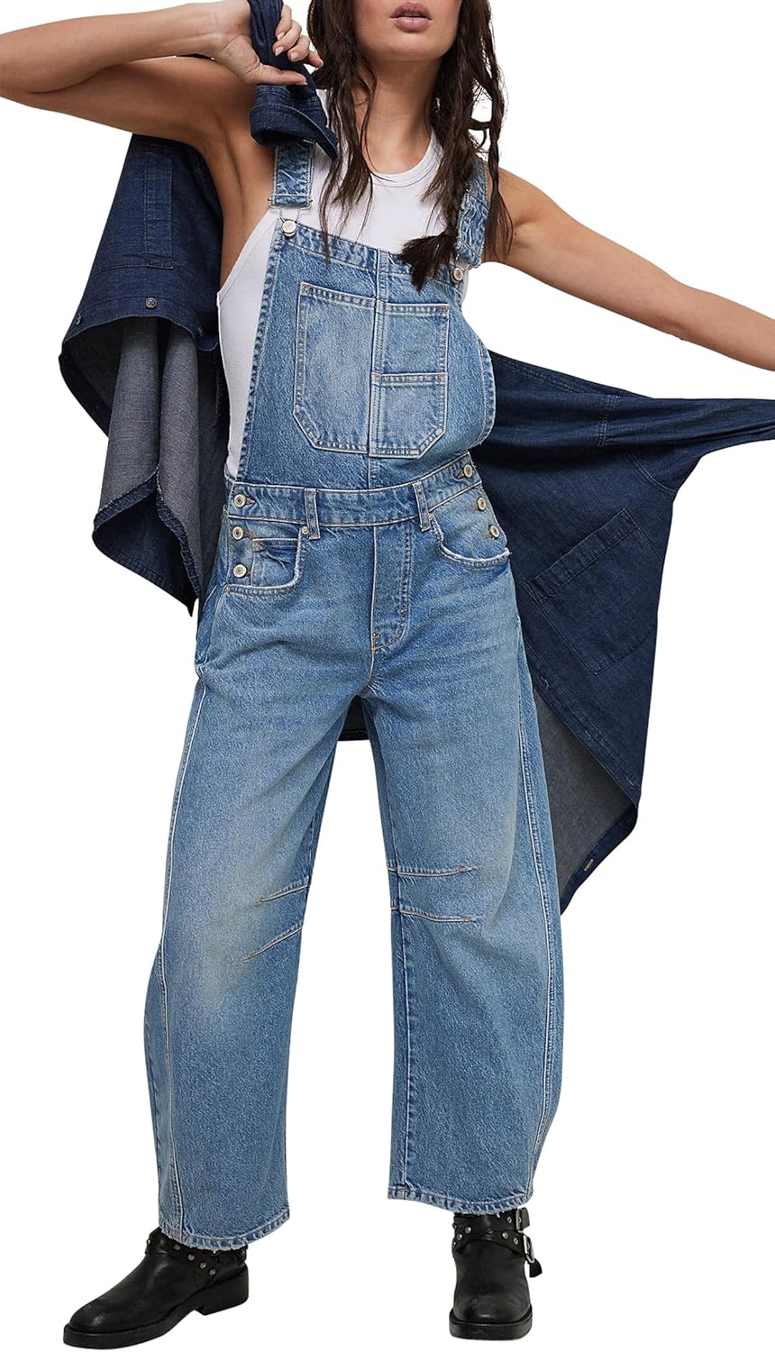 Qazel Vorrlon Denim Overalls for Women - Stylish and Comfortable