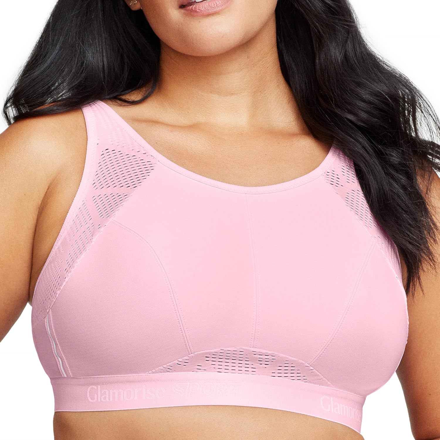 Glamorise Women's Plus Size No-Sweat Mesh Sports Bra Review