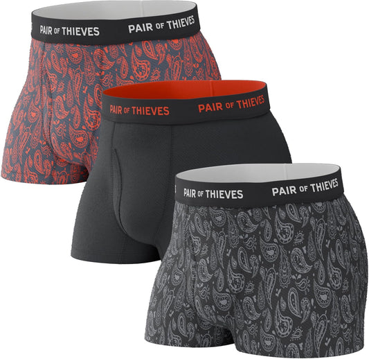 Pair of Thieves Super Fit Mens Trunks Underwear 2 & 3 Pack