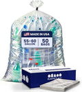 Heavy Duty Contractor Trash Bags 55-60 Gallon for Cleanup