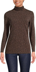 Stylish Lightweight Jersey Turtleneck for Women with Long Sleeves