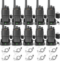 MC-528 10 Pack Walkie Talkies for Adults - Long Range Two Way Radios