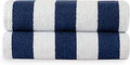 Lane Linen Cabana Stripe Oversized Beach Towels Pack of 2 - Large