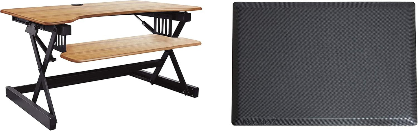Rocelco 32in Height Adjustable Standing Desk Converter BUNDLE