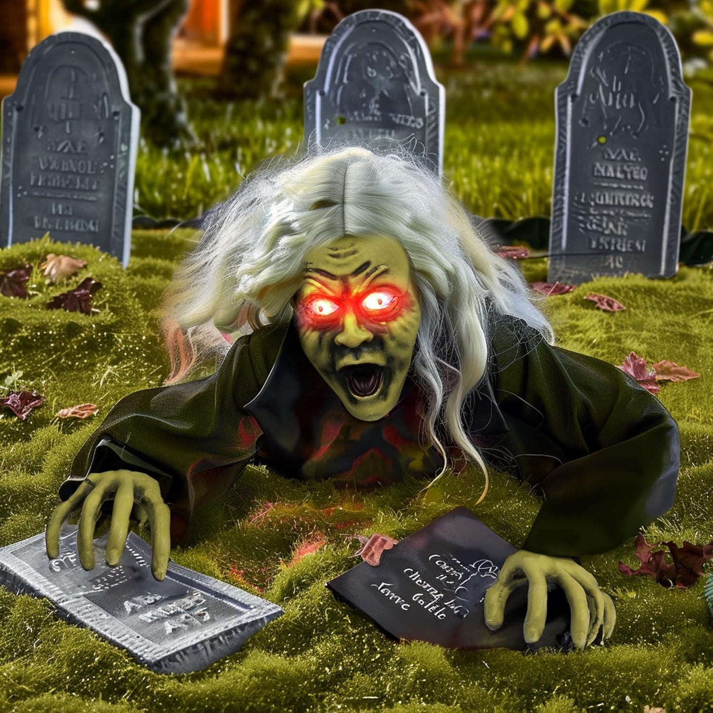 Animated Zombie Groundbreaker Halloween Decor for Spooky Yards