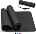 Extra Thick Non-Slip TPE Yoga Mat 72x24 with Carrying Strap