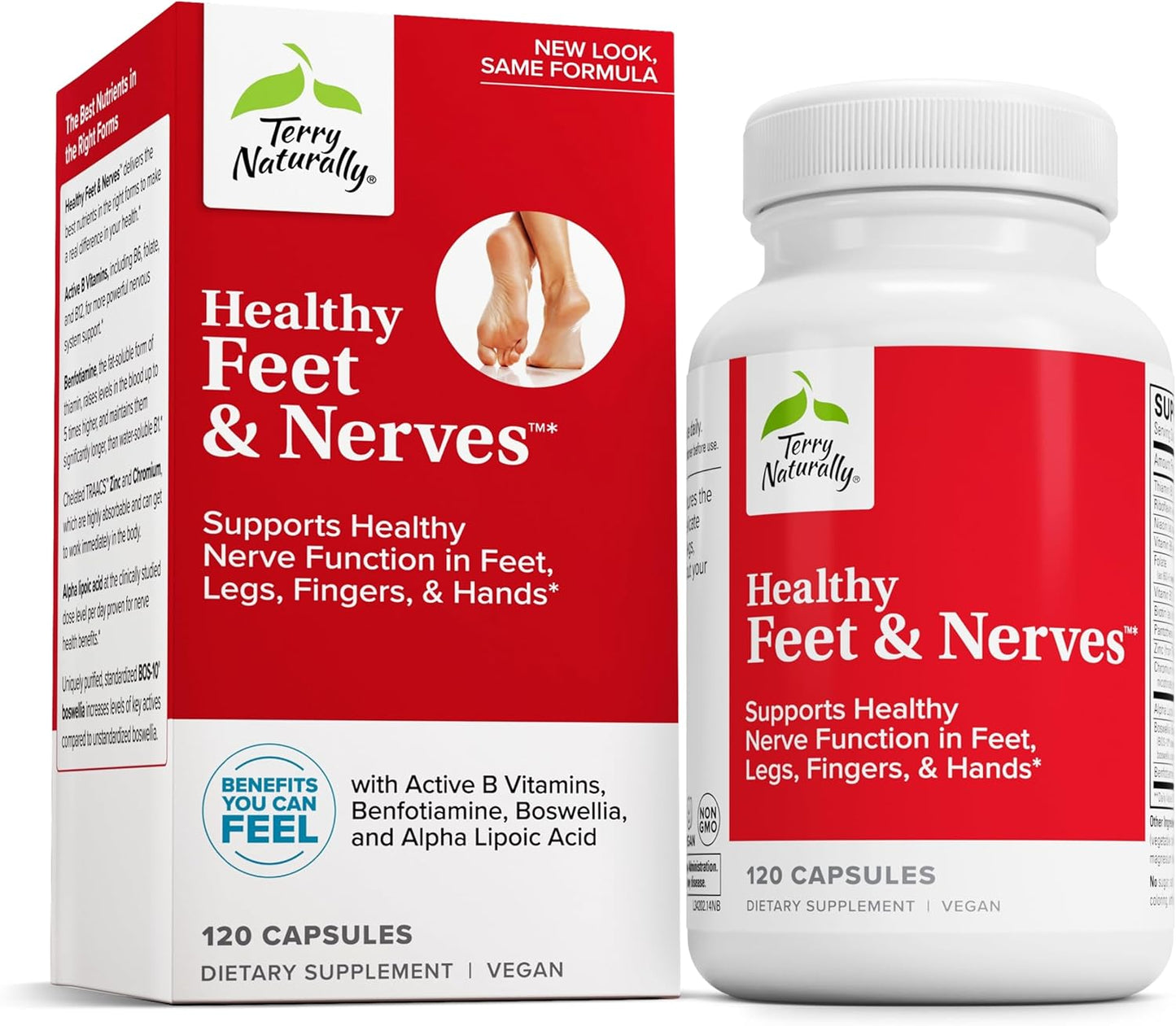 Healthy Feet & Nerves Herbal Supplement for Circulation Support