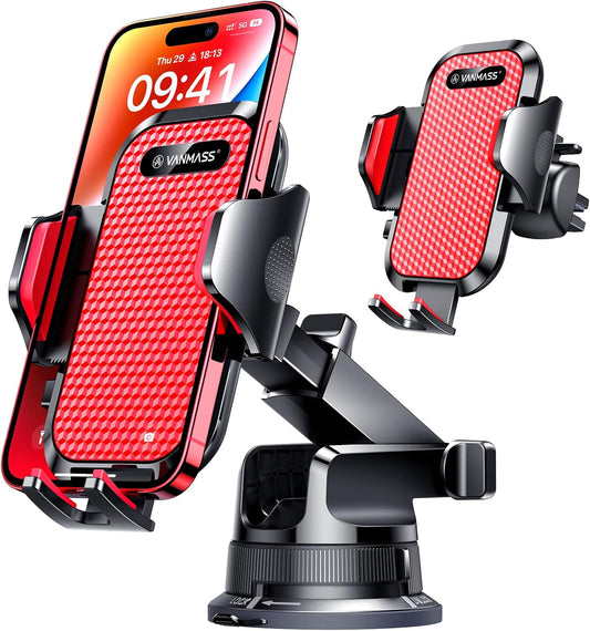 VANMASS Pro Car Phone Mount - Super Suction for Handsfree Driving!