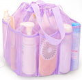 Famichan Mesh Shower Caddy: Portable & Spacious Purple Bag