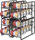 Soda Can Organizer Stackable Can Dispenser for Pantry - 4 Pack