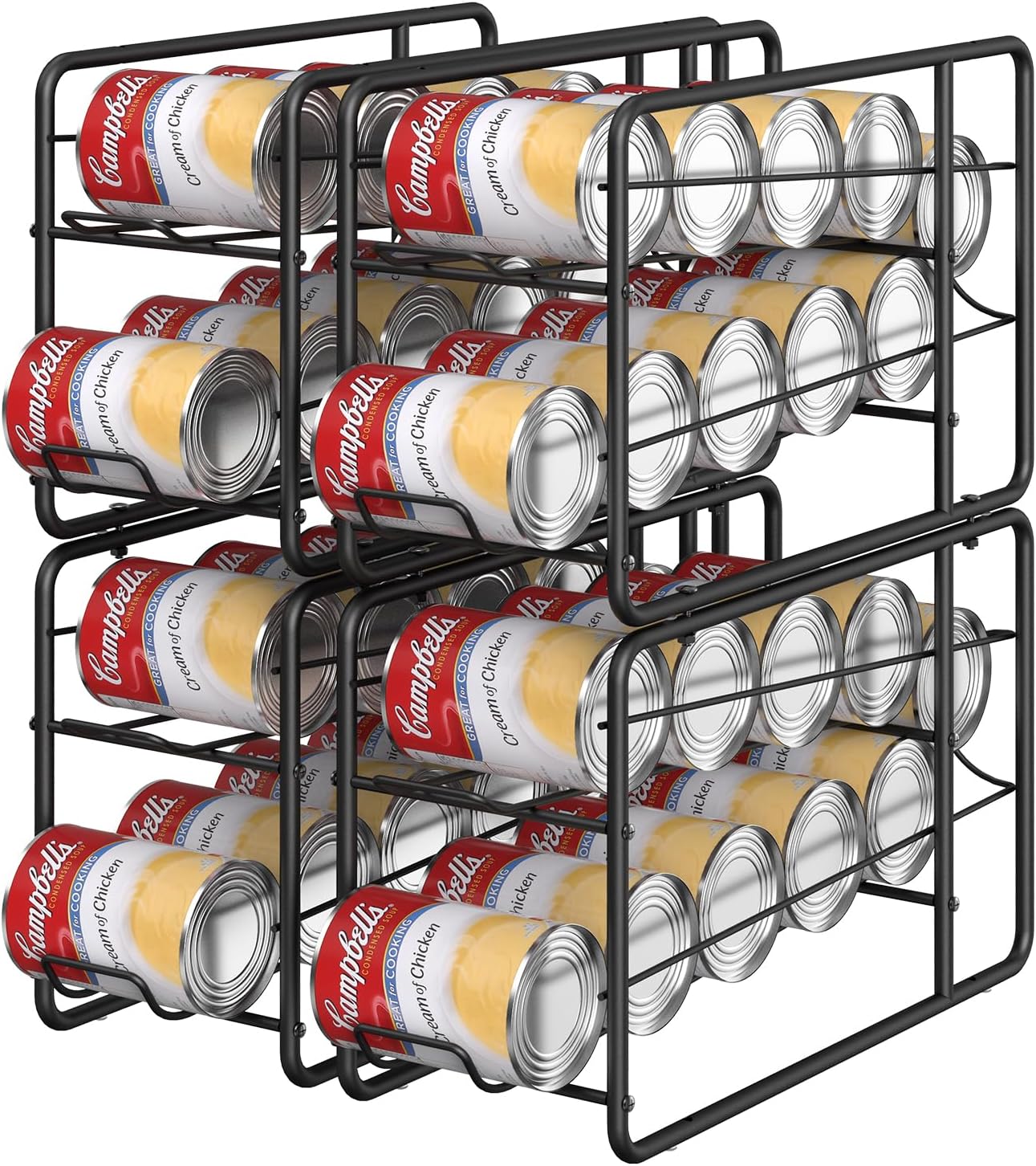 MOOACE Soda Can Organizer for Efficient Pantry Storage Solution