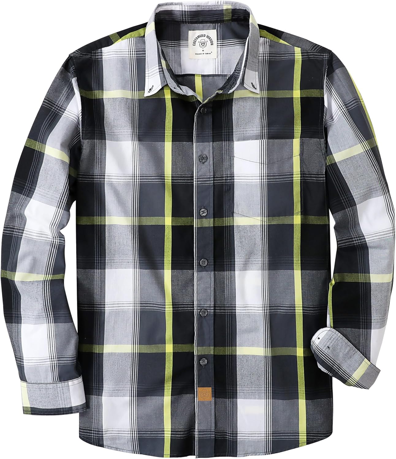 Dubinik Mens Long Sleeve Button Up Shirts for Casual Style