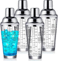 Roshtia 14oz Glass Cocktail Shaker Set - Mix Drinks Like a Pro!