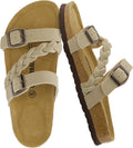 Women's Lizzy Cork Footbed Sandal - Comfortable Wide Width Slides