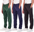 Boys Mesh Open Bottom Sweatpants 3-Pack - Breathable Active Wear