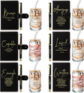 18 Pcs Christian Gift Set with Glass Cups, Journals, and Pens