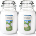 Yankee Candle Clean Cotton Scented Jar Candle for Home Decor