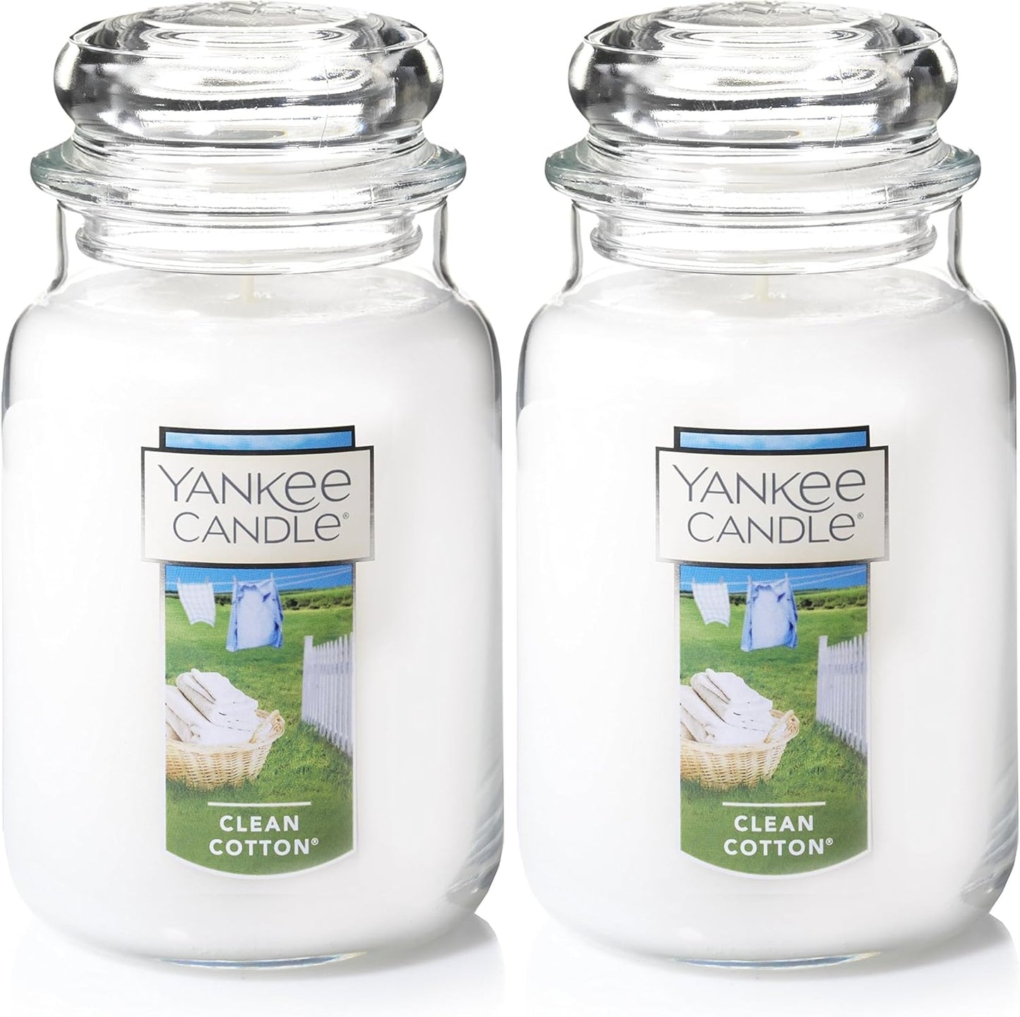 Yankee Candle Clean Cotton Scented Jar Candle for Home Decor