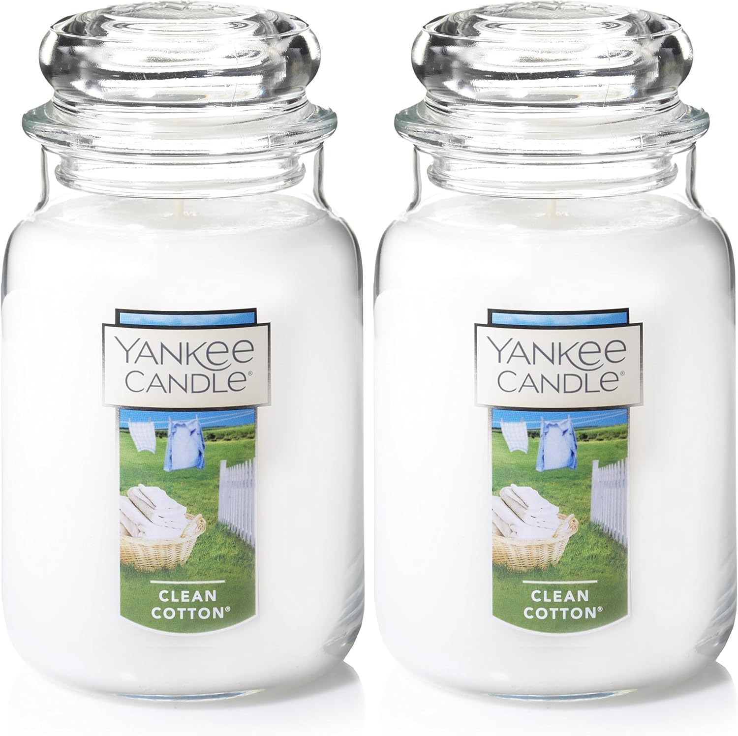 Yankee Candle Clean Cotton Scented Jar Candle for Home Decor