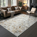Abstract Area Rug 4x6 ft - Soft Washable Low Pile Rug