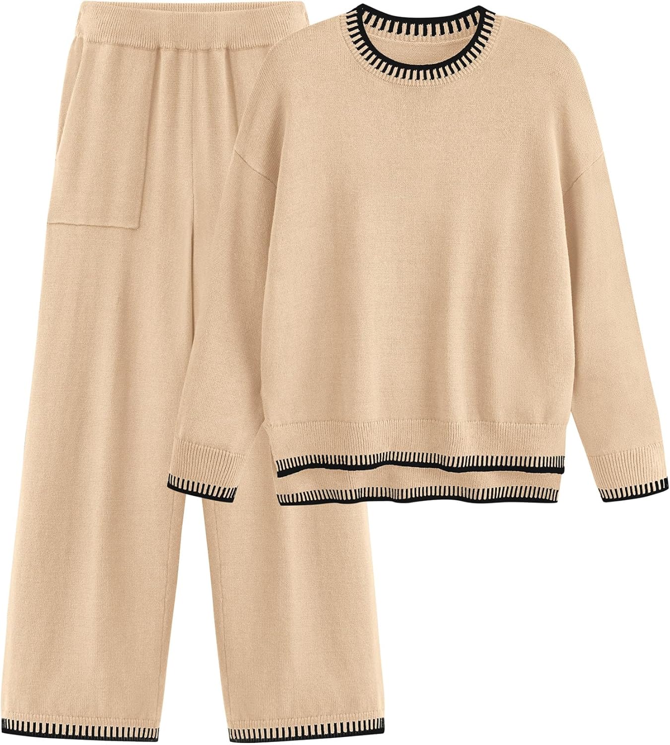 PRETTYGARDEN Women's 2 Piece Knit Sweater Outfit for Comfort