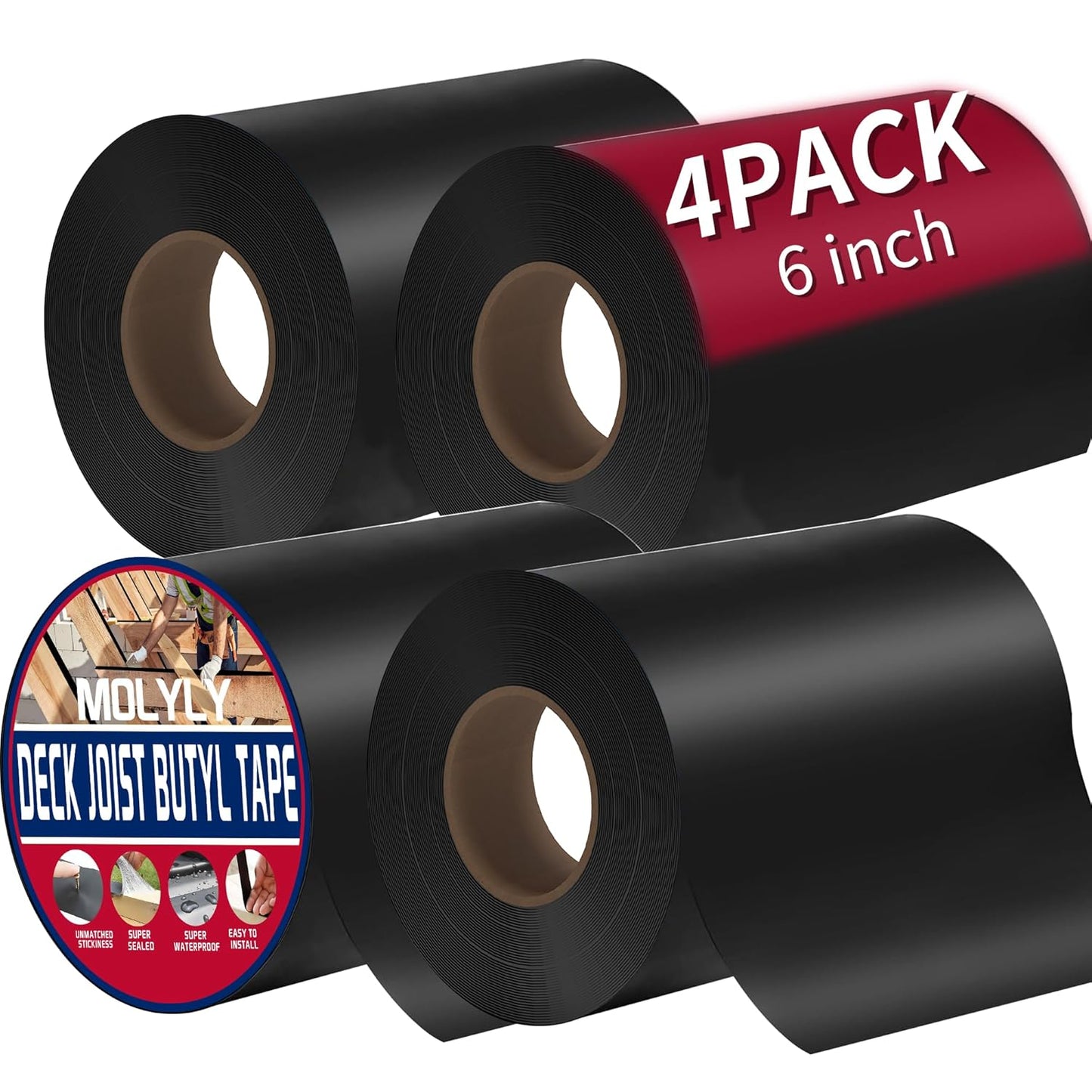 Butyl Sealant Tape for Deck Joists - Waterproof and Weather Resistant