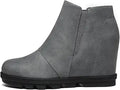 Wedge Booties for Women Ankle Boots - Hidden Heel Comfort